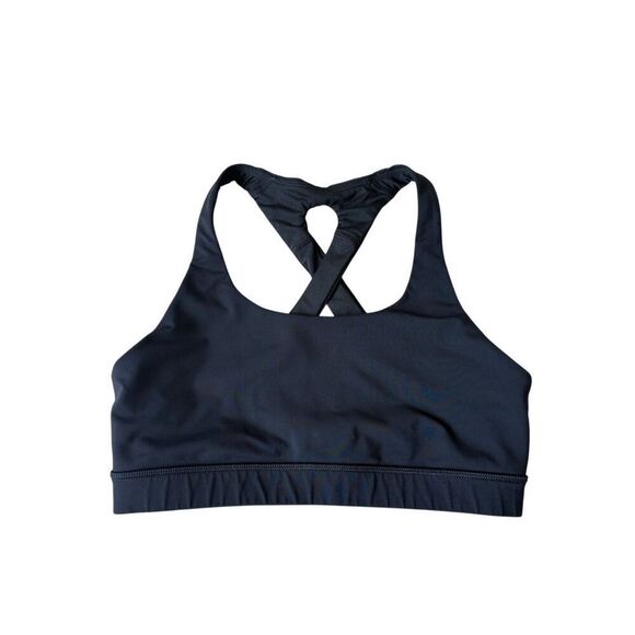 Lululemon Cross Back Sports Bra size 8 Black Athletic - Picture 1 of 4